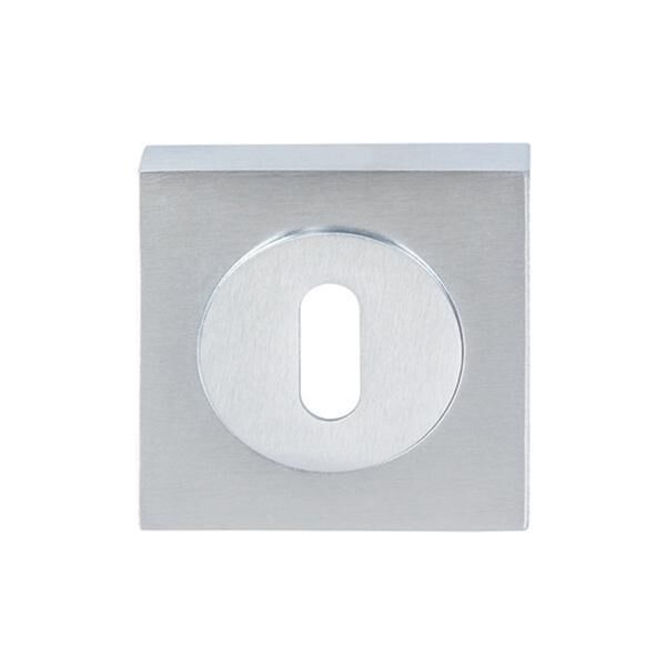 Hafele Kare Oda Kapı Kolu Rozeti 52mm, Mat Krom Renk