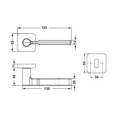 Hafele Kapı Kolu Seti Punto Barelli Mat Nikel