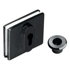 Hafele I1 Cam kapı kilidi barelli tip mat siyah