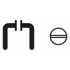 Hafele Kapı Kolu Seti Mini İstanbul WC Mat Siyah