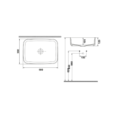 Hafele Banyo Lavabosu Milagro S Parlak Beyaz