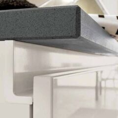 Hafele Profil Kulp Striata-L Sol Yan Kapak Elemanı Parlak Krom