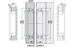 Hafele CDH 120S Gizli Menteşe Paslanmaz Çelik Renkli 316,120kg