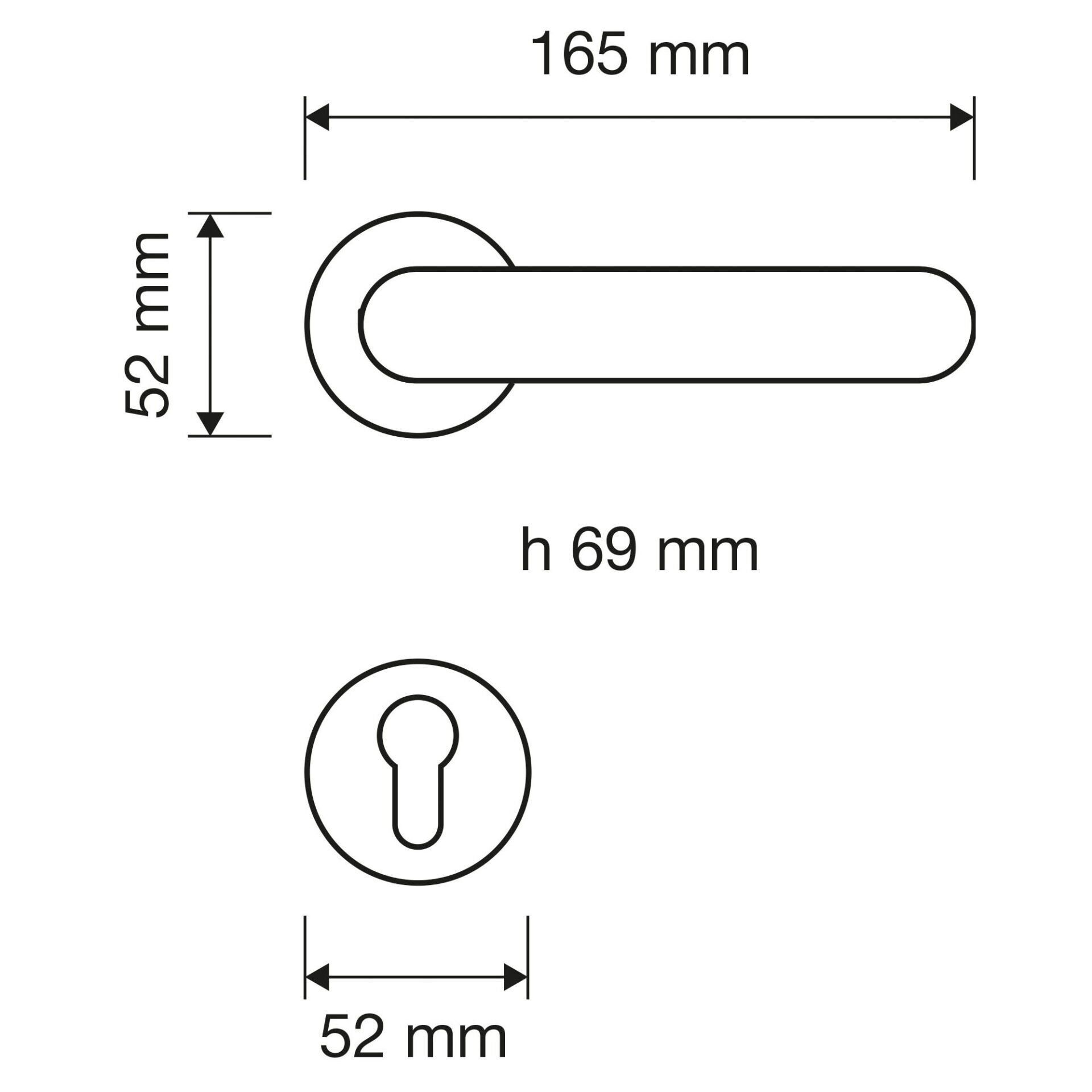 Living Kapı Kolu Seti Bronz Mat Barelli(Yale)