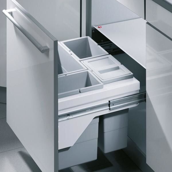 Hafele Çöp Kutusu 1x24/3x10L