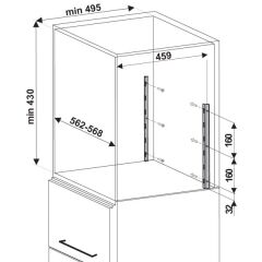 Hafele Turnmotion II Kiler Seti Parlak Krom 600 mm