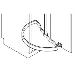 Hafele 180º Köşe Kiler Kapak Bağlantı Beyaz