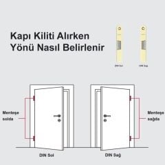 Hafele Emniyet Dilli Kilit Barelli Tip (PC) 55/20mm Altın Renk