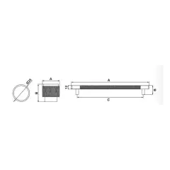 Hafele VERONA II Mat Altın Renk 320 mm Akslı Kulp