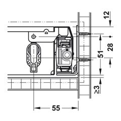 Hafele Matrix Box P35 Ray Yvş. 350mm