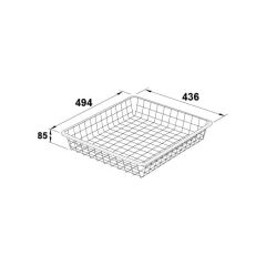 Hafele Telles Tel sepet 436x494x85 mm