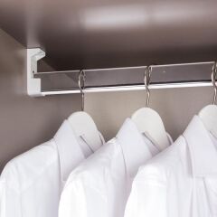 Hafele Işıklı askı borusu elekt. krom/bey 662mm