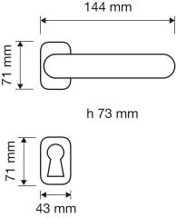 Aida Kapı Kolu Patine Mat Barelli(Yale)