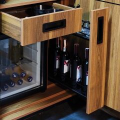 Hafele Mini Soğutucu Cam Kapaklı Siyah 40lt