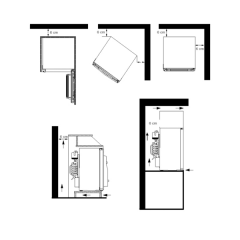 Hafele Mini Soğutucu Cam Kapaklı Siyah 40lt