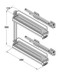 Şişelik Essentino Antrasit 150mm