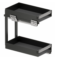 Tezgah Altı Kiler Sub Rack Essentino Antrasit 300mm