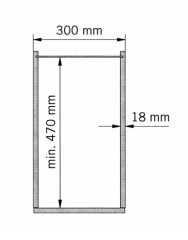 Tezgah Altı Kiler Sub Rack Essentino Antrasit 300mm