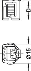 Hafele Tab15 Tas 18/19mm (100 Adet)