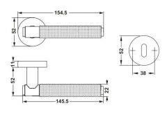 Hafele VERONA Kol Seti Barelli Tip (PC) Bronz