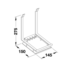 Hafele Not Alma Takımı Rafı Parlak Krom Renk