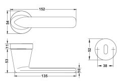 Hafele SURF Kol seti (oda) bronz