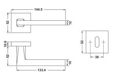 Hafele MOD Kol Seti Barelli Tip (PC) Bronz