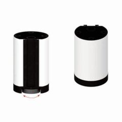 Hafele Yuvarlak Mobilya Ayağı 50x80mm, Parlak Krom Renk