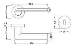 Hafele HORUS Kol Seti Banyo Tipi WC Bronz