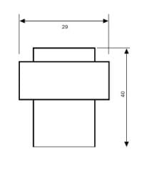Kapı Stoperi Zemine Monte Paslanmaz Çelik Mat