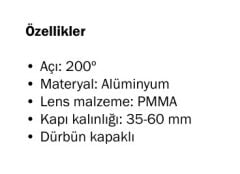 Kapı Dürbünü  200° 35-60 mm Pirinç Parlak