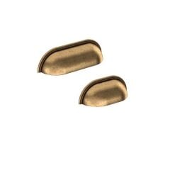 Hafele MUSSEL Antik Bronz Renk 96 mm Mobilya Kabuk Kulp