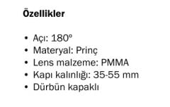 Kapı Dürbünü  180° 30-55 mm Krom