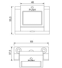 Kapı Emniyet Mandalı Mat Sarı