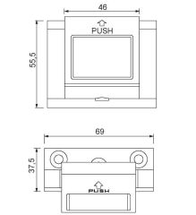 Kapı Emniyet Mandalı Siyah