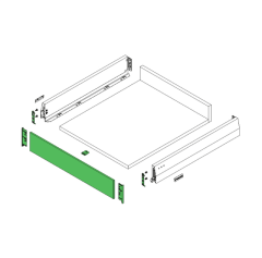 Grass Nova Pro One İç Çekmece Rayı Gümüş 50cm