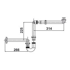Hafele Z Lavabo Sifonu Plastik Beyaz