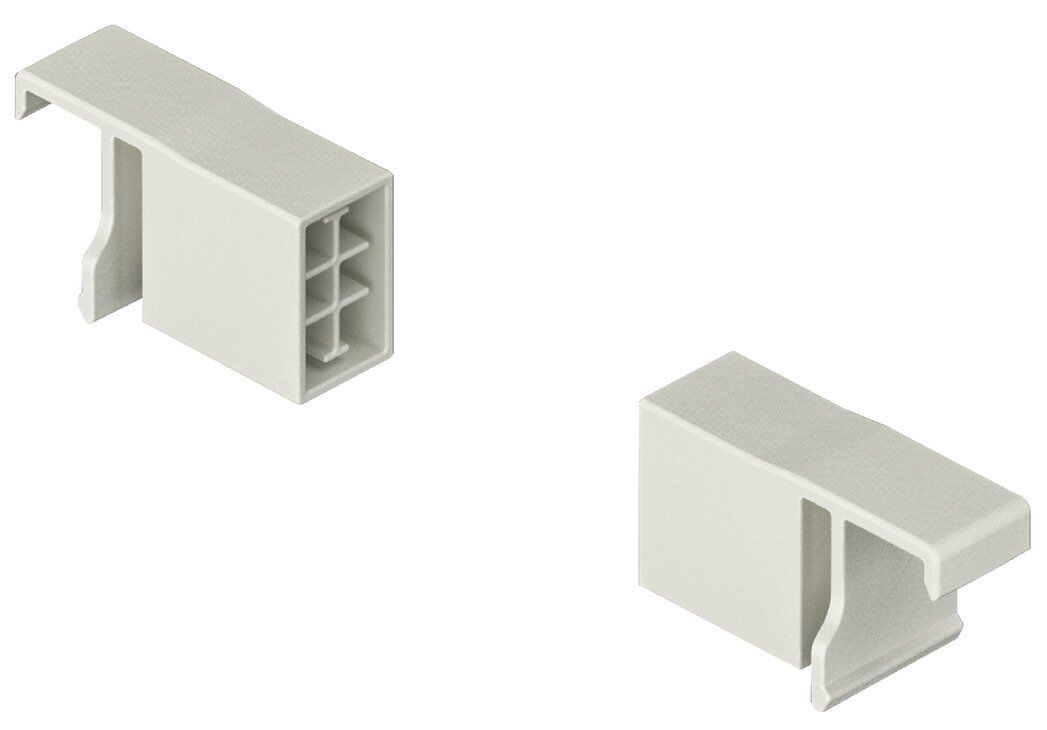 Hafele M. Box P Vis Yatay Bordür Tutucu Plastik, Beyaz Renk