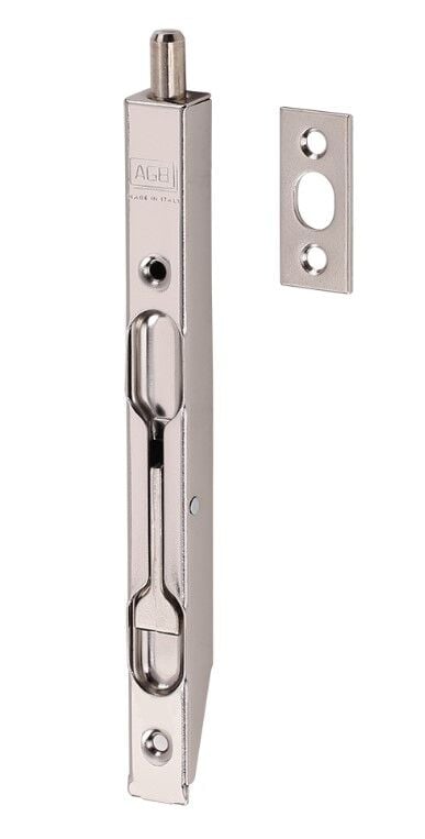 Kapı Sürgüsü Mandallı 16x162mm Nikel Kaplama