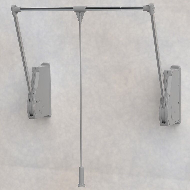 Gardırop Asansörü Duvar Tipi 75-115cm 10kg Alüminyum Gri