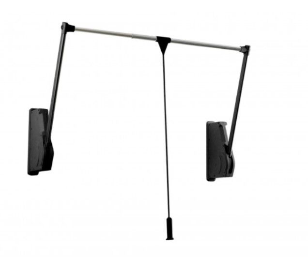 Gardırop Asansörü Duvar Tipi 75-115cm 10kg Siyah
