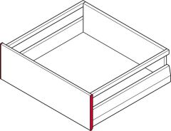 Hafele M. Box P Vis Y. İç Çekmece Ön Panel Tutucu, Antrasit Renk