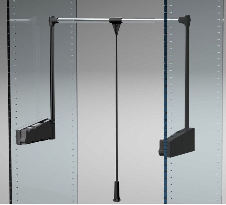 Gardırop Asansörü Lift 300 75-115cm 10kg Siyah