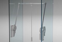Gardırop Asansörü Lift 151 75-115cm 20kg Alüminyum Gri