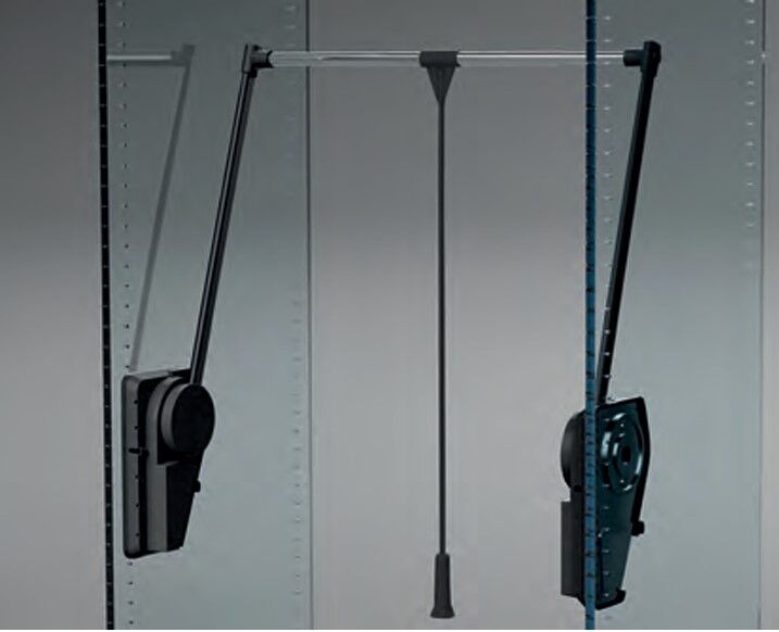 Gardırop Asansörü Lift 151 75-115cm 20kg Siyah