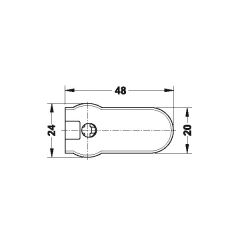 Hafele Rafıx-Se Gövde 32 Beyaz 19Mm (100 Adet)