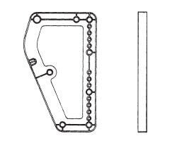 Gardırop Asansörü Lift 151 Kalınlaştırma Parçası 2cm Siyah