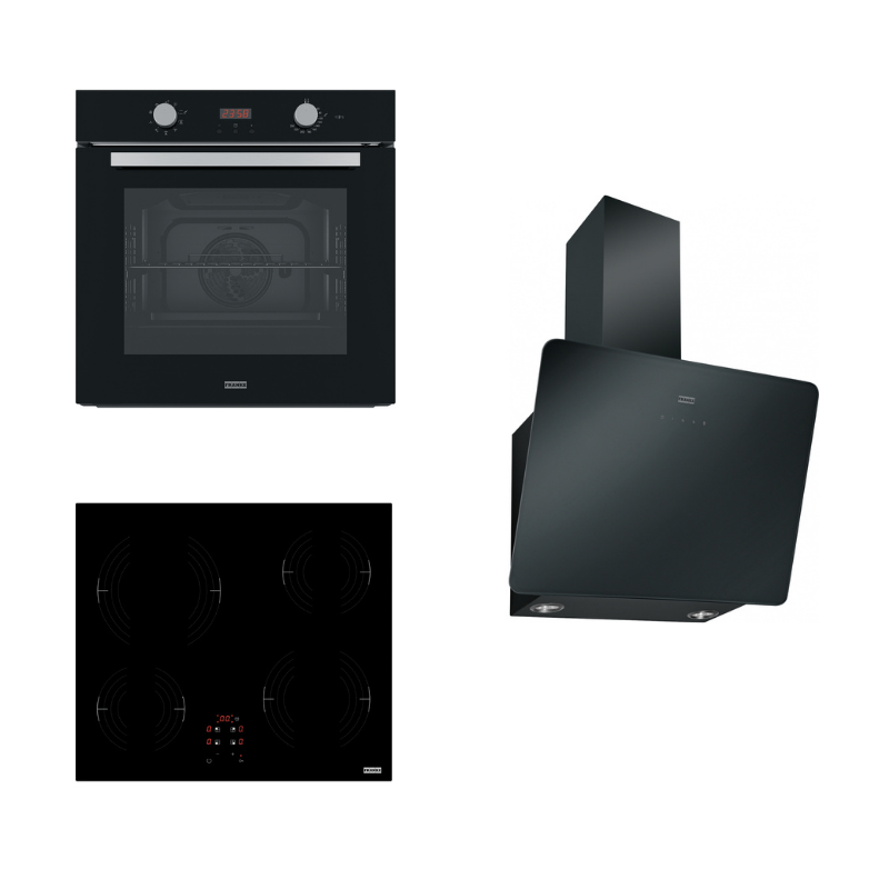 Franke Elektrikli Ocaklı Siyah Cam Set