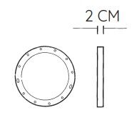 Gardırop Asansörü Lift 100 Kalınlaştırma Parçası 2cm Gri