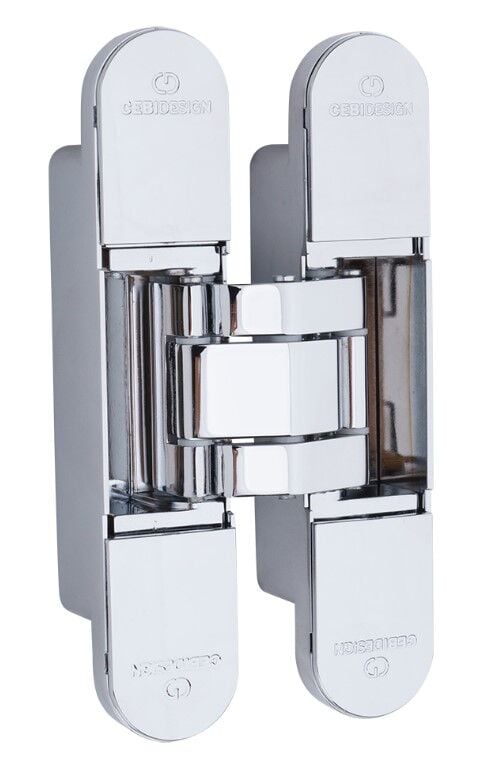 Gizli Kapı Menteşesi 135mm 80kg  Krom Parlak
